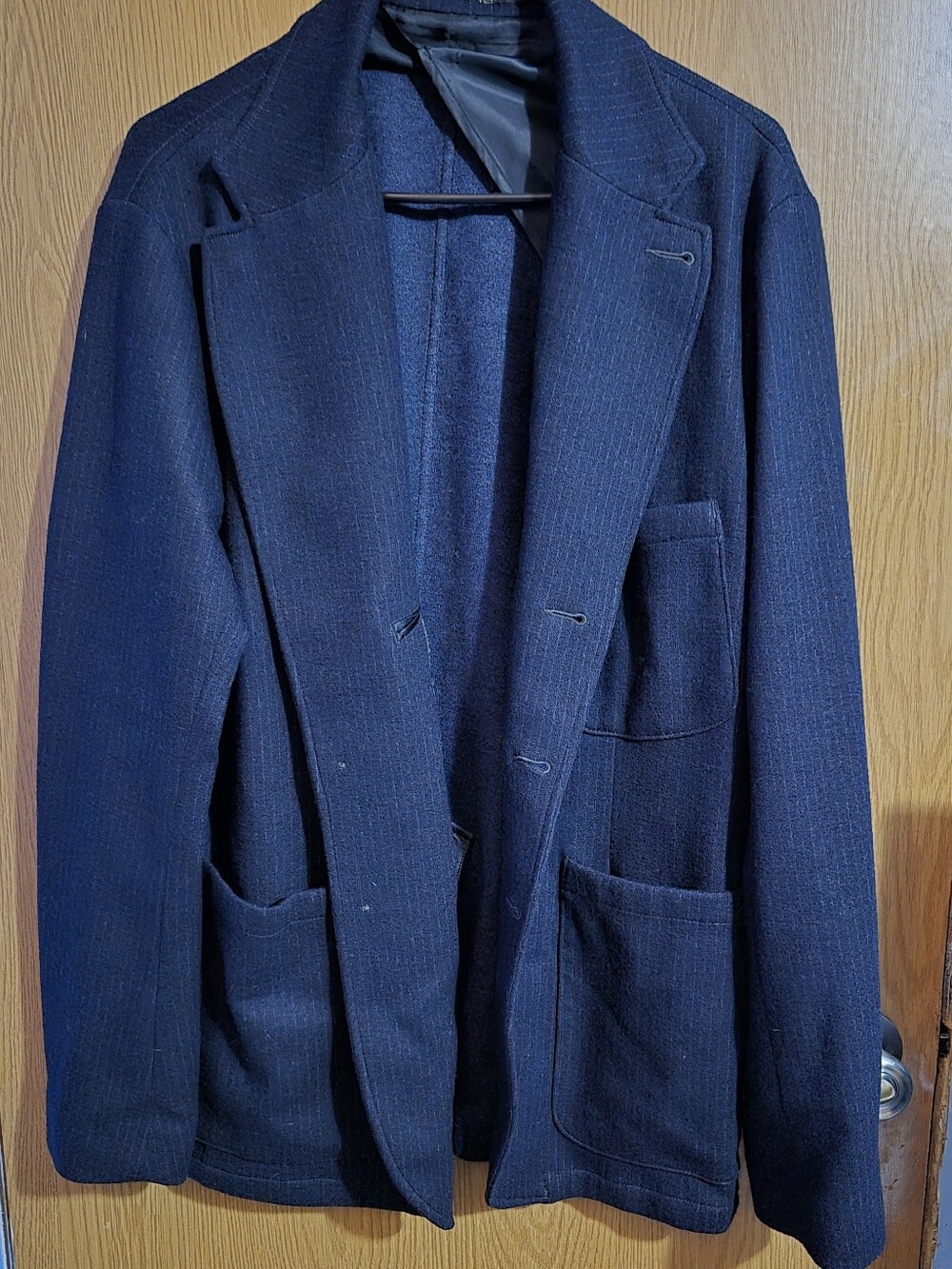RRL Double RL Men's Cotton Wool Striped Sports Blazer Jacket XL